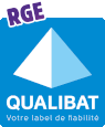 Logo RGE Qualibat, CBMR, menuisier à Aigrefeuille-sur-Maine